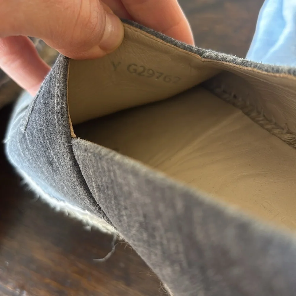 Chanel espadrilles light chambray 38